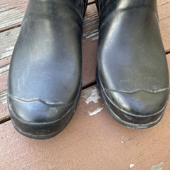 Hunter Original Tall Waterproof Rain Boot, Black Rubber, Womens Size 7‎ US *READ - Picture 4 of 10